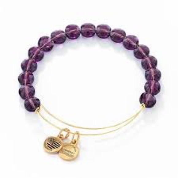 NWOT Alex and Ani Amethyst Luxe Bead - Picture 2 of 2